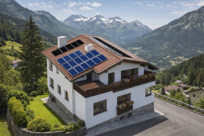 Bad Gastein Haus PV Anlage